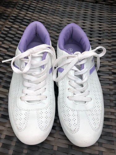 Ladies donnay white purple - white, &
